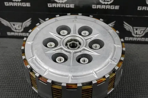 KAWASAKI KDX250SR KDX250 SR OEM CLUTCH BASKET W PLATES HUB HOUSING 13095-1255