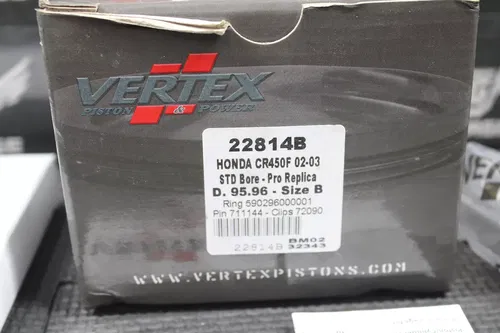 NEW 2002 2003 HONDA CRF450R VERTEX 22814B STD BORE "B" PISTON & RING TOP END KIT