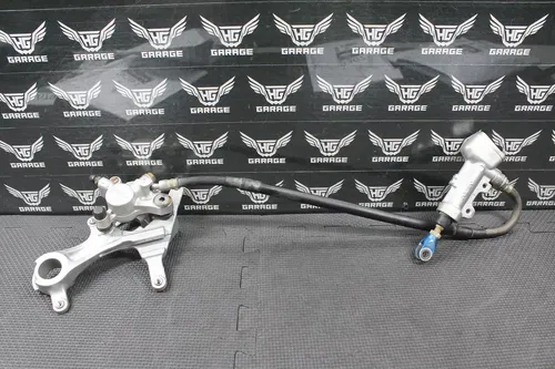 2013 KAWASAKI KX250F OEM NISSIN REAR BACK BRAKE CALIPER MASTER CYLINDER LINE