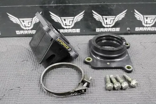 2005 05-07 YAMAHA YZ125 VFORCE 3 INTAKE REED BLOCK CARBON REEDS INTAKE BOOT