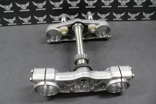 2001 00-03 HONDA CR125R OEM FRONT FORKS LOWER UPPER TRIPLE TREE STEM BAR CLAMP