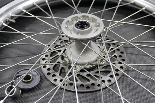 2002 02-07 HONDA CR125R OEM TAKASAGO FRONT WHEEL RIM HUB TIRE 44650-KZ4-820