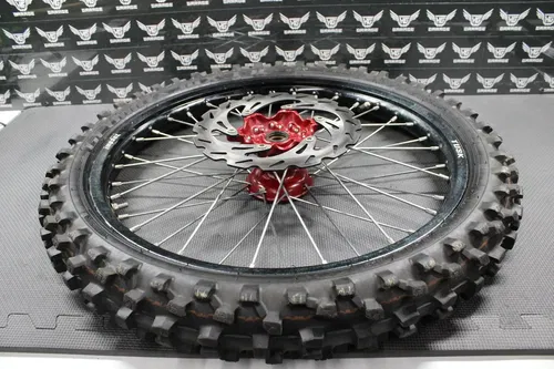 2003 SUZUKI RM250 BLACK TUSK IMPACT FRONT REAR WHEELS WHEELSET HUBS TIRES ROTORS
