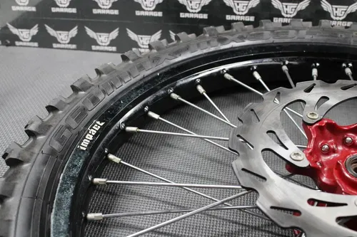 2003 SUZUKI RM250 BLACK TUSK IMPACT FRONT REAR WHEELS WHEELSET HUBS TIRES ROTORS
