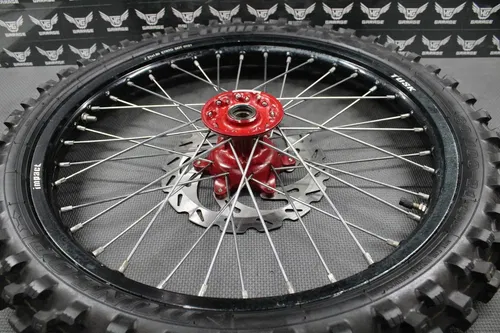 2003 SUZUKI RM250 BLACK TUSK IMPACT FRONT REAR WHEELS WHEELSET HUBS TIRES ROTORS