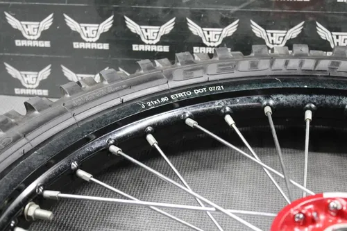 2003 SUZUKI RM250 BLACK TUSK IMPACT FRONT REAR WHEELS WHEELSET HUBS TIRES ROTORS