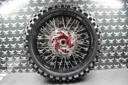 2003 SUZUKI RM250 BLACK TUSK IMPACT FRONT REAR WHEELS WHEELSET HUBS TIRES ROTORS