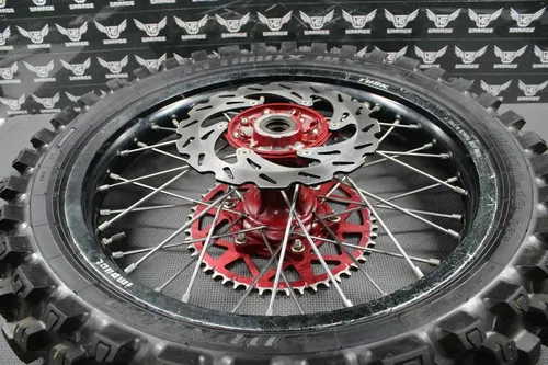 2003 SUZUKI RM250 BLACK TUSK IMPACT FRONT REAR WHEELS WHEELSET HUBS TIRES ROTORS