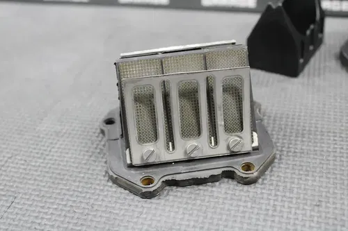1995 KTM 250 300 OEM INTAKE BOOT REED BLOCK ASSEMBLY 54630050000 54630351244
