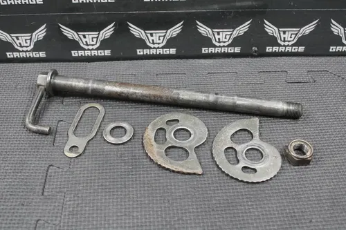 1996 HONDA XR250R XR400R XR600R OEM REAR AXLE BACK WHEEL RIM PIVOT BOLT SHAFT