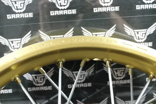 1986 HONDA CR250R CR500R OEM GOLD REAR BACK WHEEL RIM HUB 42601-KS7-000ZA NICE!!