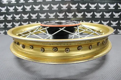 1986 HONDA CR250R CR500R OEM GOLD REAR BACK WHEEL RIM HUB 42601-KS7-000ZA NICE!!