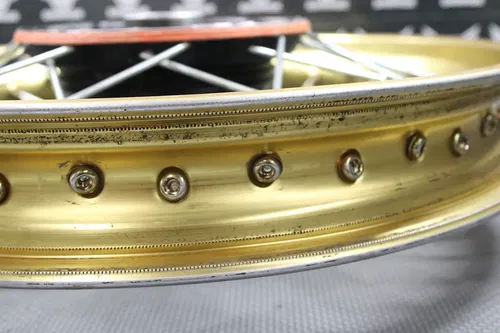 1986 HONDA CR250R CR500R OEM GOLD REAR BACK WHEEL RIM HUB 42601-KS7-000ZA NICE!!