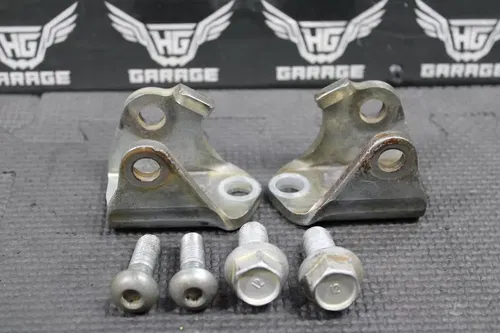 その他 RJ 00-01 HONDA CR125R CR250R OEM RIGHT LEFT FOOT PEG MOUNTS
