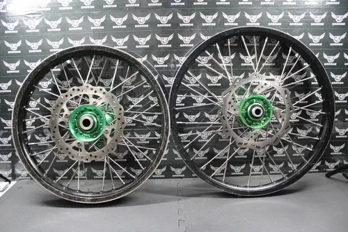 2006 KAWASAKI KX250 2 STROKE DNA RACING FRONT REAR WHEELS WHEELSET RIMS HUBS