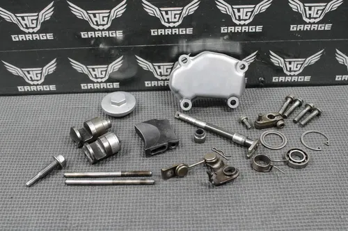 1995 94-96 HONDA CR250R OEM EXHAUST POWER VALVE FLAP SHAFT GOVERNOR COVERS NICE