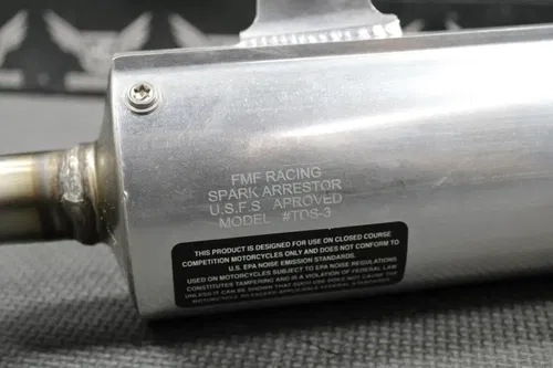 2002-2007 HONDA CR250R FMF TURBINECORE 2 S/A MUFFLER EXHAUST SILENCER LIKE NEW!