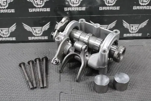 2002 HONDA CRF450R OEM CYLINDER HEAD CAMSHAFT HOLDER TOWER CAM ROCKER ARM NICE