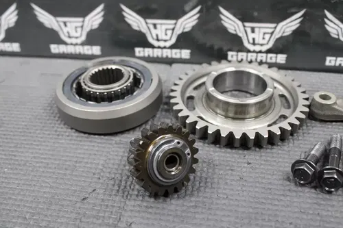 2009 HONDA CRF450X 05-17 OEM STARTER GEAR SET HOLDER REDUCTION GEAR CLUTCH MAIN