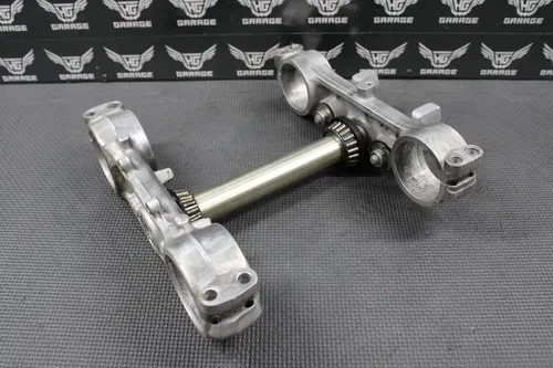 2002 KAWASAKI KX125 KX250 OEM FRONT FORKS LOWER UPPER TRIPLE TREE STEM BAR CLAMP