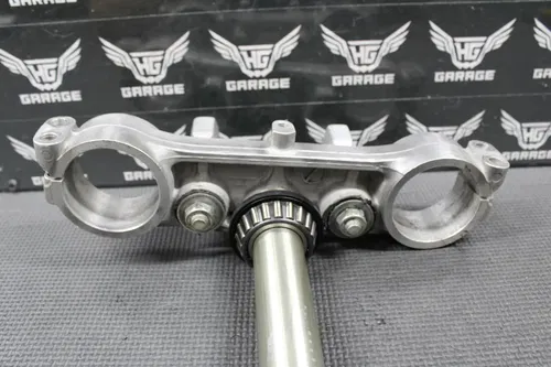 2002 KAWASAKI KX125 KX250 OEM FRONT FORKS LOWER UPPER TRIPLE TREE STEM BAR CLAMP