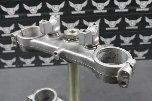 2002 KAWASAKI KX125 KX250 OEM FRONT FORKS LOWER UPPER TRIPLE TREE STEM BAR CLAMP