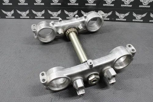 2002 KAWASAKI KX125 KX250 OEM FRONT FORKS LOWER UPPER TRIPLE TREE STEM BAR CLAMP