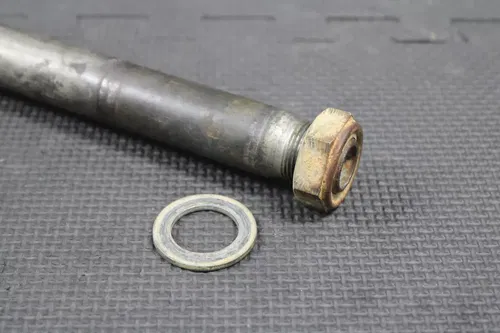 2013 KAWASAKI KX250F OEM REAR AXLE BACK WHEEL RIM PIVOT BOLT SHAFT TUSK BLOCKS