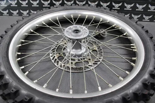 2001 2002 KAWASAKI KX125 OEM DID FRONT WHEEL RIM HUB TIRE 41034-1300 41090-1142