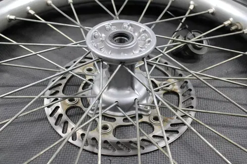 2001 2002 KAWASAKI KX125 OEM DID FRONT WHEEL RIM HUB TIRE 41034-1300 41090-1142