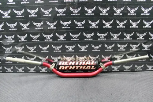 2002 KAWASAKI KX250 RED RENTHAL 997 TWINWALL 1-1/8" HANDLEBARS FAT BAR NICE!