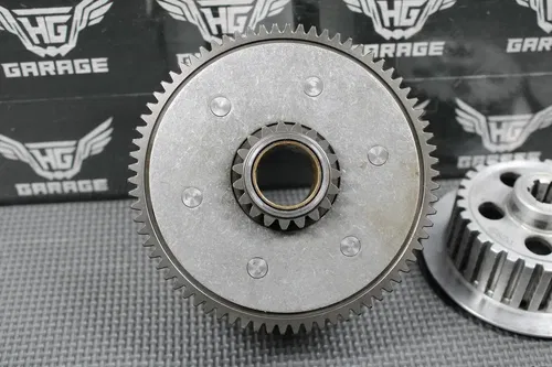 1985 KAWASAKI KX80 OEM COMPLETE CLUTCH W BASKET HUB PRESSURE PLATE 13095-1113