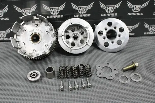 1985 KAWASAKI KX80 OEM COMPLETE CLUTCH W BASKET HUB PRESSURE PLATE 13095-1113