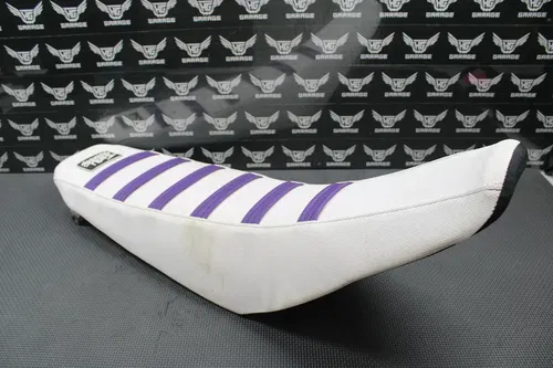 2000 2001 HONDA CR125R CR250R SEAT SADDLE FOAM WHITE THRILL SEEKER GRIPPER COVER