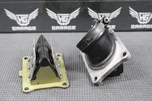 1999 HONDA CR125R OEM CARB JOINT INTAKE BOOT REED BLOCK VALVE 16221-KZ4-A10