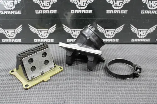 1999 HONDA CR125R OEM CARB JOINT INTAKE BOOT REED BLOCK VALVE 16221-KZ4-A10
