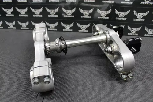 00-01 HONDA CR250R OEM FRONT FORKS LOWER UPPER TRIPLE TREE STEM FAT BAR CLAMP