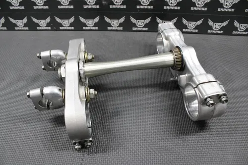2004 04-07 HONDA CR125R OEM FRONT FORKS LOWER UPPER TRIPLE TREE STEM BAR CLAMP