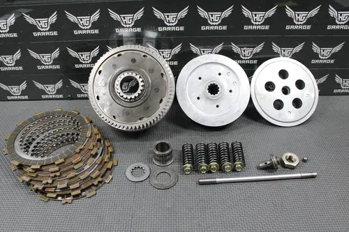 2005 05-08 KAWASAKI KX250F OEM COMPLETE CLUTCH W PLATES BASKET HUB 13095-0049