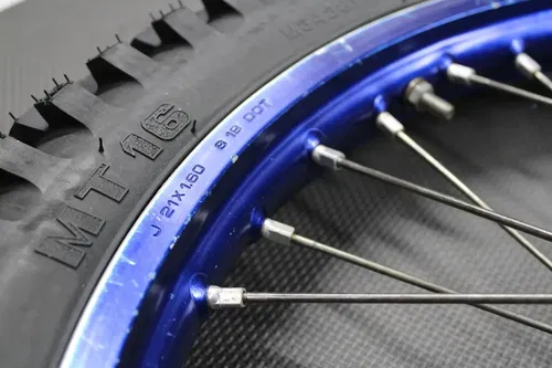 2020 YAMAHA 20-22 WR250F 18-22 YZ250FX OEM DID BLUE FRONT WHEEL RIM HUB NEW TIRE