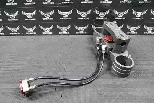 00-03 HONDA CR125R CR250R RTT REMOTE STEERING STABILIZER TRIPLE CLAMP BAR MOUNT