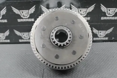 1990 1991 KAWASAKI KX125 OEM CLUTCH BASKET HOUSING RING GEAR 13095-1266