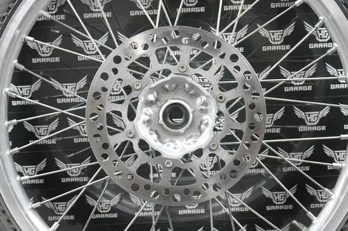 2000 SUZUKI 00-07 DRZ400 DRZ400E OEM 21" FRONT WHEEL RIM HUB TIRE ROTOR NICE!
