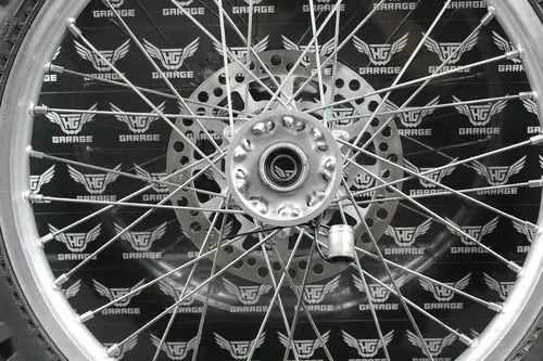 2000 SUZUKI 00-07 DRZ400 DRZ400E OEM 21" FRONT WHEEL RIM HUB TIRE ROTOR NICE!