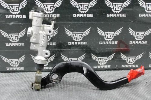 2002 2003 HONDA CR250R OEM NISSIN REAR BACK BRAKE MASTER CYLINDER & LEVER SET