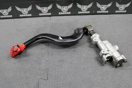2002 2003 HONDA CR250R OEM NISSIN REAR BACK BRAKE MASTER CYLINDER & LEVER SET