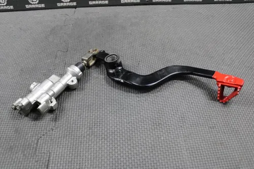 2002 2003 HONDA CR250R OEM NISSIN REAR BACK BRAKE MASTER CYLINDER & LEVER SET