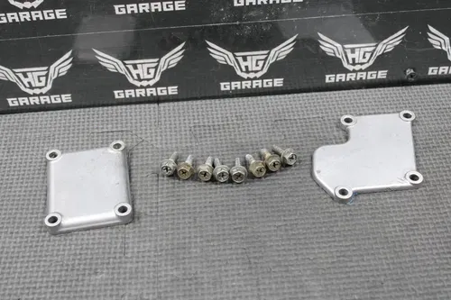 2005 SUZUKI  RM85 OEM CYLINDER SIDE POWERVALVE COVERS COVER SET BOLTS 11248-12C0