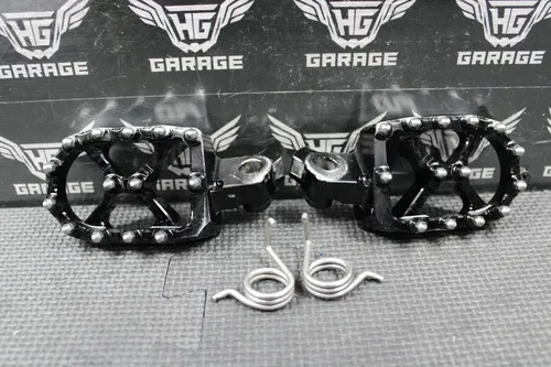 2013 SUZUKI RMZ250 FLO MOTORSPORTS BLACK RIGHT LEFT FOOT PEGS PEDALS FOOTPEGS