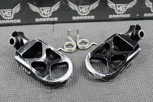 2013 SUZUKI RMZ250 FLO MOTORSPORTS BLACK RIGHT LEFT FOOT PEGS PEDALS FOOTPEGS